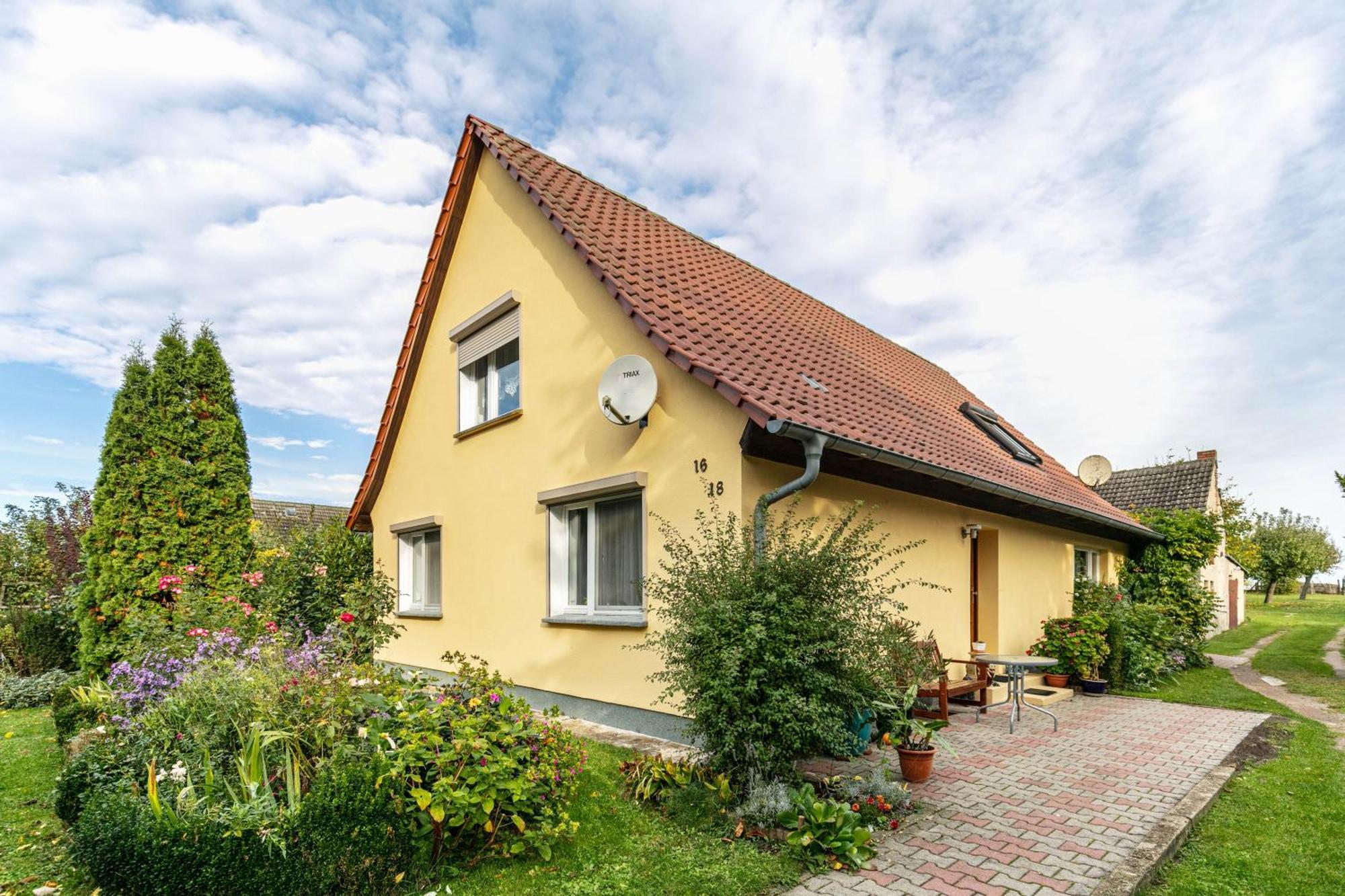 Ferienwohnung Im Blumengarten 安格尔明德 外观 照片
